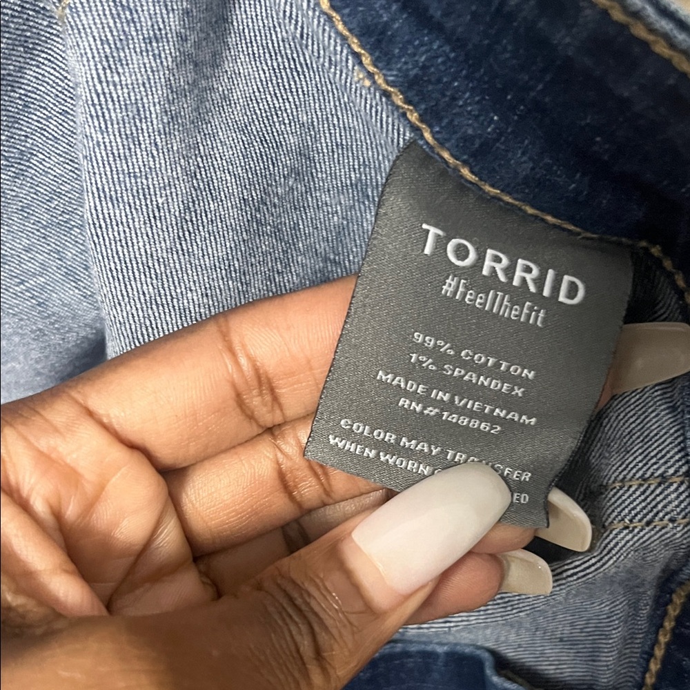 Torrid Dark Blue Ankle Jeans - Picture 5 of 5
